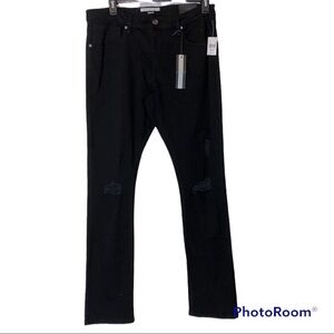 NWT Edgar + Ash Slim Fit Black Jeans